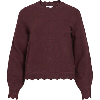 Vila Trui Gebreide Nikolina Bordeaux Rood dames Bordeaux Rood L,XL,XS,S,M unisex Vila Trui Gebreide Nikolina Bordeaux Rood dames Bordeaux Rood L,XL,XS,S,M unisex