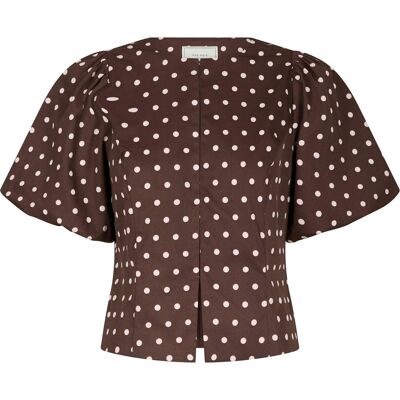 Neo Noir Blouse Anela Dot Bruin dames Bruin 34,38,42,36,40,44 unisex Neo Noir Blouse Anela Dot Bruin dames Bruin 34,38,42,36,40,44 unisex