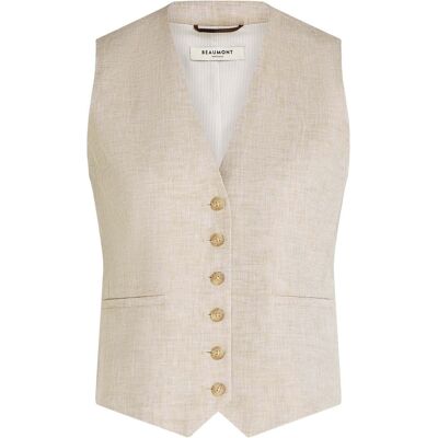 Beaumont Gilet Berlin Beige dames Beige 38,42,40,36,34 unisex Beaumont Gilet Berlin Beige dames Beige 38,42,40,36,34 unisex
