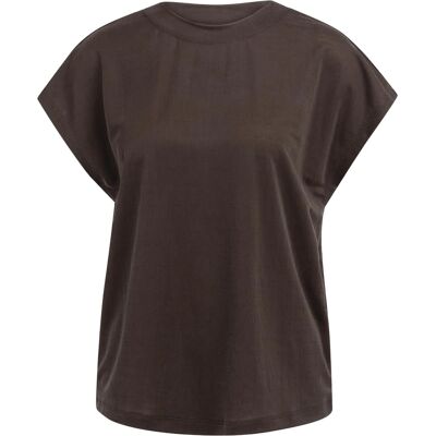 Yaya Mouwloos topje met ronde hals Bruin dames Paars XS unisex Yaya Mouwloos topje met ronde hals Bruin dames Paars XS unisex