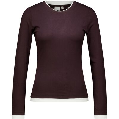 Ichi Longsleeve Nellaya Bruin dames Bruin XL,L,S,XXL,M,XS unisex Ichi Longsleeve Nellaya Bruin dames Bruin XL,L,S,XXL,M,XS unisex