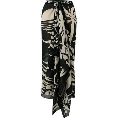 Barts Sarong Byleia met zomerse print Zwart dames Zwart ONE unisex Barts Sarong Byleia met zomerse print Zwart dames Zwart ONE unisex
