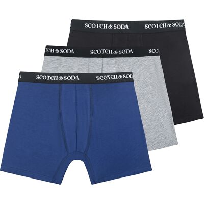 Scotch & Soda Boxershorts 3-Pack Indigo heren Indigo S,XL unisex Scotch & Soda Boxershorts 3-Pack Indigo heren Indigo S,XL unisex