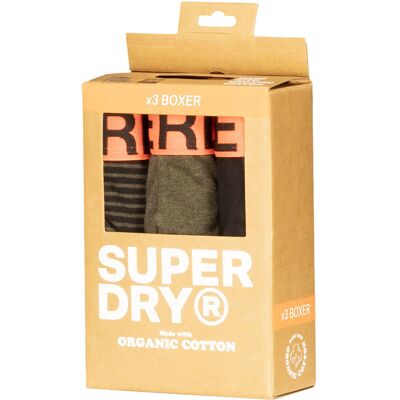 Superdry & Co Boxer Triple-pack Groen heren Kaki M,XL,XXL,L,S unisex Superdry & Co Boxer Triple-pack Groen heren Kaki M,XL,XXL,L,S unisex