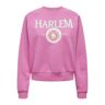 Only Onlgoldie L/s Nyc O-neck Box Swt roze M female