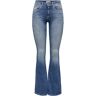 Only Onlblush Life Mid Flared Bb Rea1319: jeans XLL30 female