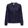 Only Onlcille Zoe Ls V-neck Shirt Wvn blauw L female