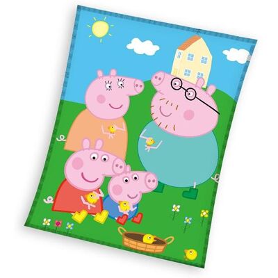 Fleece plaid Peppa Pig 150 x 200 cm Multicolor Fleece plaid Peppa Pig 150 x 200 cm Multicolor