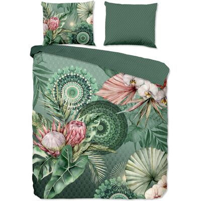 HIP Dekbedovertrek "mandala's en bloemen" - Multi - (200x200/220 cm) - Katoen Flanel Multicolor HIP Dekbedovertrek "mandala's en bloemen" - Multi - (200x200/220 cm) - Katoen Flanel Multicolor