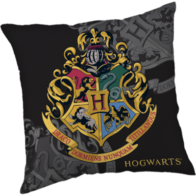Harry Potter Hogwarts Zwart sierkussen 40X40cm Zwart Harry Potter Hogwarts Zwart sierkussen 40X40cm Zwart