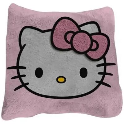 Hello Kitty fleece plaid + kussen 100 x 150 cm - 40 x 40 cm - polyester Multicolor Hello Kitty fleece plaid + kussen 100 x 150 cm - 40 x 40 cm - polyester Multicolor