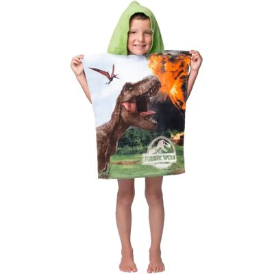 Jurassic World Poncho - 50 x 115 cm - Katoen Groen Jurassic World Poncho - 50 x 115 cm - Katoen Groen
