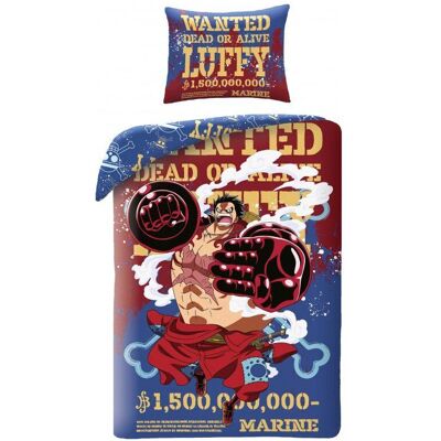 One Piece Wanted Dekbedovertrek 140 x 200 cm polyester Multicolor One Piece Wanted Dekbedovertrek 140 x 200 cm polyester Multicolor
