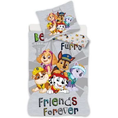 Paw Patrol - Grey Duvet Cover - 140x200 - 70x90 - Sloop en dekbedovertrekset Paw Patrol - Grey Duvet Cover - 140x200 - 70x90 - Sloop en dekbedovertrekset