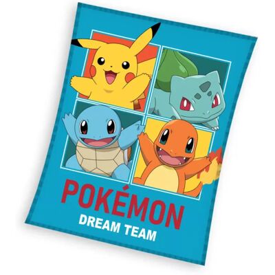 Pokemon fleece deken starters blauw - 110 x 140 cm Blauw Pokemon fleece deken starters blauw - 110 x 140 cm Blauw