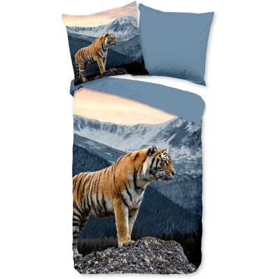 Pure Dekbedovertrek "tijger in de bergen" - Multi - (135x200 cm) - Microfiber Multicolor Pure Dekbedovertrek "tijger in de bergen" - Multi - (135x200 cm) - Microfiber Multicolor