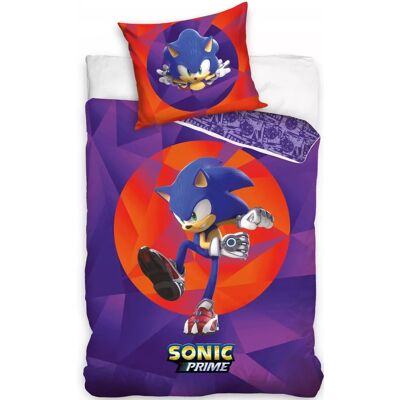 Sonic Prime Dekbedovertrek 140 x 200 cm - 60 x 70 cm Blauw Sonic Prime Dekbedovertrek 140 x 200 cm - 60 x 70 cm Blauw
