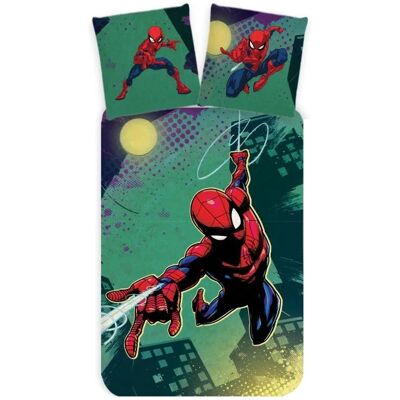 Spiderman Peuterdekbedovertrek Groen - 100 x 135 cm - 40 x 60 cm - Katoen Groen Spiderman Peuterdekbedovertrek Groen - 100 x 135 cm - 40 x 60 cm - Katoen Groen