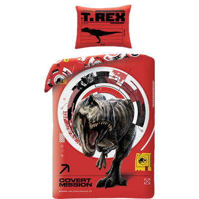 Jurassic World Dekbedovertrek rood 140 x 200 cm - polyester- 70 x 90 cm Rood Jurassic World Dekbedovertrek rood 140 x 200 cm - polyester- 70 x 90 cm Rood