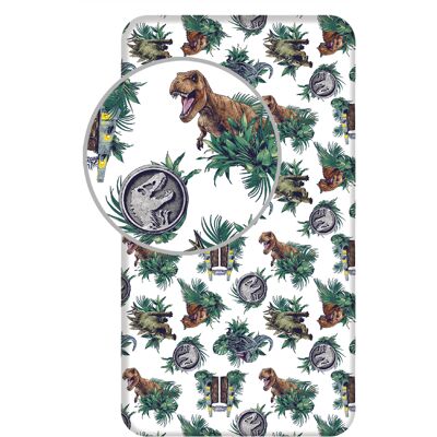Jurassic World Hoeslaken Eenpersoons - 90 x 200 cm - Multi Wit Jurassic World Hoeslaken Eenpersoons - 90 x 200 cm - Multi Wit