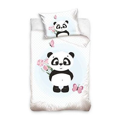 Sweet Home Pandabeer BABY Dekbedovertrek - 90 x 120 cm - Katoen Blauw Sweet Home Pandabeer BABY Dekbedovertrek - 90 x 120 cm - Katoen Blauw