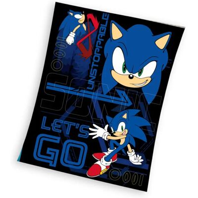 Sonic fleece plaid Unstoppable - 130 x 170 cm Zwart Sonic fleece plaid Unstoppable - 130 x 170 cm Zwart