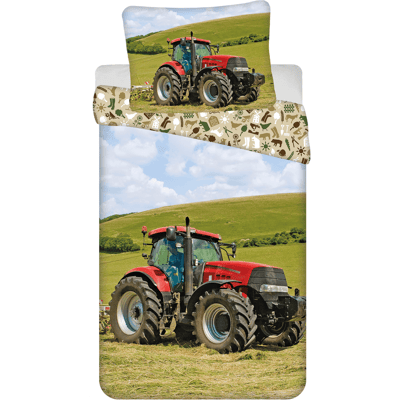 Sweet Home Dekbedovertrek trekker rood 140 x 200 cm 70x90 cm - 100% katoen Geel Sweet Home Dekbedovertrek trekker rood 140 x 200 cm 70x90 cm - 100% katoen Geel