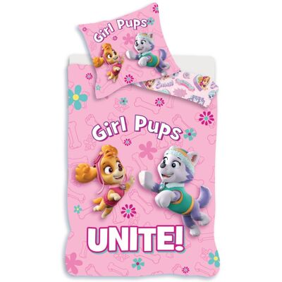 Paw Patrol dekbedovertrek Unite 140 x 200 cm - 65 x 65 cm - katoen Roze Paw Patrol dekbedovertrek Unite 140 x 200 cm - 65 x 65 cm - katoen Roze
