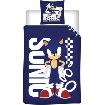 Super Sonic Dekbedovertrek - 140 x 200 cm - 65 x 65 cm - Polykatoen Navy Super Sonic Dekbedovertrek - 140 x 200 cm - 65 x 65 cm - Polykatoen Navy