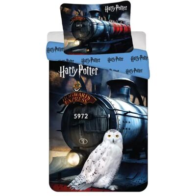 Harry Potter dekbedovertrek Hogwarts Express 140 x 200 cm - 70 x 90 cm - katoen Zwart Harry Potter dekbedovertrek Hogwarts Express 140 x 200 cm - 70 x 90 cm - katoen Zwart