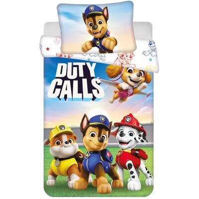 Paw Patrol dekbedovertrek Duty Calls 100 x 135 cm - 40 x 60 cm - katoen Multicolor Paw Patrol dekbedovertrek Duty Calls 100 x 135 cm - 40 x 60 cm - katoen Multicolor