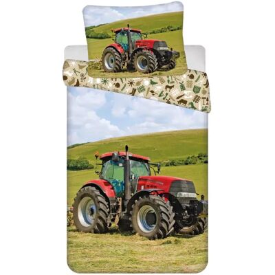 Sweet Home dekbedovertrek Tractor Red 140 x 200 cm - 70 x 90 cm - katoen Multicolor Sweet Home dekbedovertrek Tractor Red 140 x 200 cm - 70 x 90 cm - katoen Multicolor