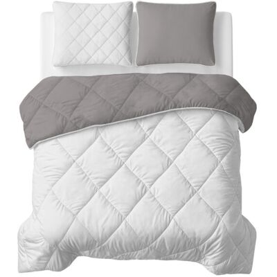 Sleeptime Lazy Dekbed Uni Beige - Taupe/Grijs 240 x 200 Met Kussenslopen cm Beige - Taupe/Grijs Sleeptime Lazy Dekbed Uni Beige - Taupe/Grijs 240 x 200 Met Kussenslopen cm Beige - Taupe/Grijs