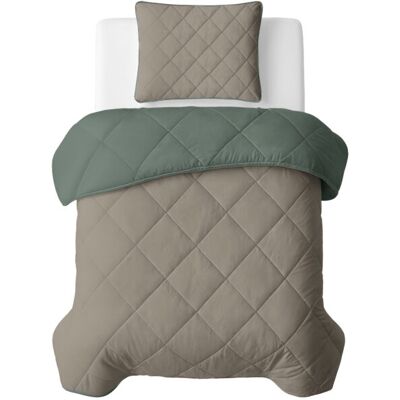 Sleeptime Lazy Dekbed Uni Groen/Taupe 140 x 200 Met Kussensloop cm Groen/Taupe Sleeptime Lazy Dekbed Uni Groen/Taupe 140 x 200 Met Kussensloop cm Groen/Taupe