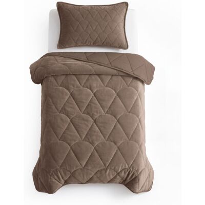 Sleeptime Lazy Dekbed Velvet Taupe/Bruin 140 x 200 Met Kussensloop cm Taupe/Bruin Sleeptime Lazy Dekbed Velvet Taupe/Bruin 140 x 200 Met Kussensloop cm Taupe/Bruin