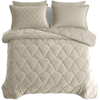 Sleeptime Lazy Dekbed Velvet Taupe/Grijs 240 x 200 Met Luxe Kussenslopen cm Taupe/Grijs Sleeptime Lazy Dekbed Velvet Taupe/Grijs 240 x 200 Met Luxe Kussenslopen cm Taupe/Grijs