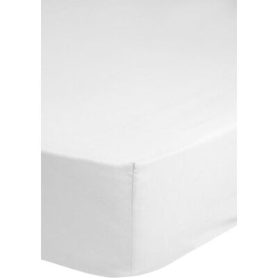 HIP Hoeslaken "Uni" - Wit - (140x200 cm) - 100% Katoen Wit HIP Hoeslaken "Uni" - Wit - (140x200 cm) - 100% Katoen Wit