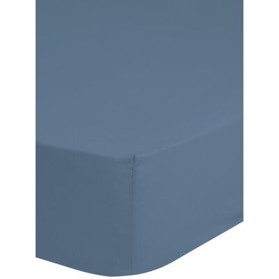 HIP Hoeslaken "Uni" - Blauw - (90x220 cm) - 100% Katoen Blauw HIP Hoeslaken "Uni" - Blauw - (90x220 cm) - 100% Katoen Blauw
