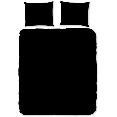 Pure Dekbedovertrek "Uni" - Zwart - (240x220 cm) - 100% Polyester Zwart Pure Dekbedovertrek "Uni" - Zwart - (240x220 cm) - 100% Polyester Zwart