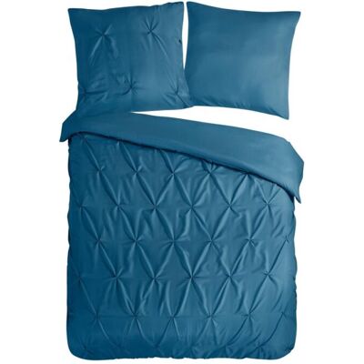 Pure Dekbedovertrek "Elegance" - Blauw - (200x200 cm) - 100% Polyester Blauw Pure Dekbedovertrek "Elegance" - Blauw - (200x200 cm) - 100% Polyester Blauw