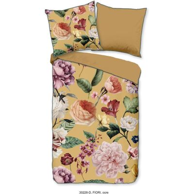 Descanso Dekbedovertrek "Fiori" - Geel - (155x220 cm) - 100% organisch katoen Geel Descanso Dekbedovertrek "Fiori" - Geel - (155x220 cm) - 100% organisch katoen Geel
