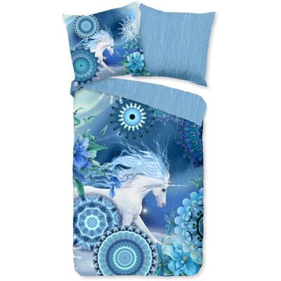 HIP Dekbedovertrek "Lumi" - Blauw - (155x220 cm) - 100% Katoen Blauw HIP Dekbedovertrek "Lumi" - Blauw - (155x220 cm) - 100% Katoen Blauw