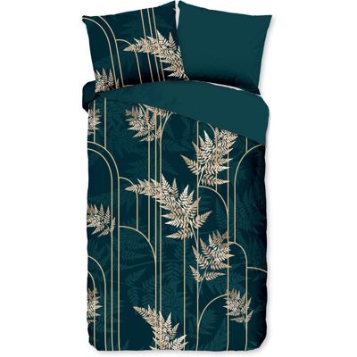 Pure Dekbedovertrek "Malak" - Groen - (140x220 cm) - 100% Polyester Groen Pure Dekbedovertrek "Malak" - Groen - (140x220 cm) - 100% Polyester Groen