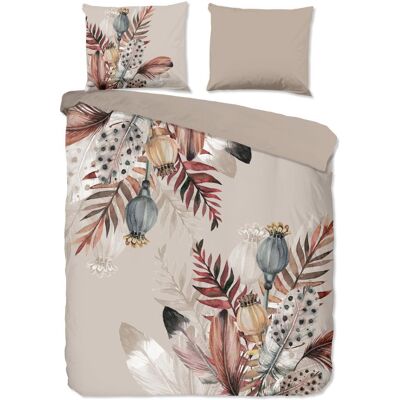 Pure Dekbedovertrek "Famm" - Bruin - (200x220 cm) - 100% Polyester Bruin Pure Dekbedovertrek "Famm" - Bruin - (200x220 cm) - 100% Polyester Bruin