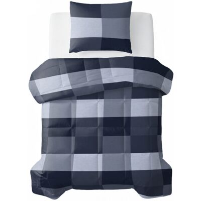 Sleeptime All-in one Lazy dekbed Anne Blauw 140 x 200 Met Kussensloop cm Blauw Sleeptime All-in one Lazy dekbed Anne Blauw 140 x 200 Met Kussensloop cm Blauw