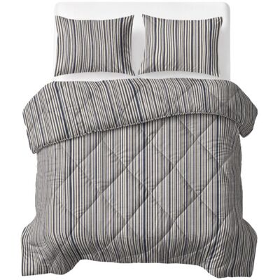 Sleeptime Lazy Dekbed Katoen Stripy Beige/Blauw 200 x 220 cm Beige/Blauw Sleeptime Lazy Dekbed Katoen Stripy Beige/Blauw 200 x 220 cm Beige/Blauw