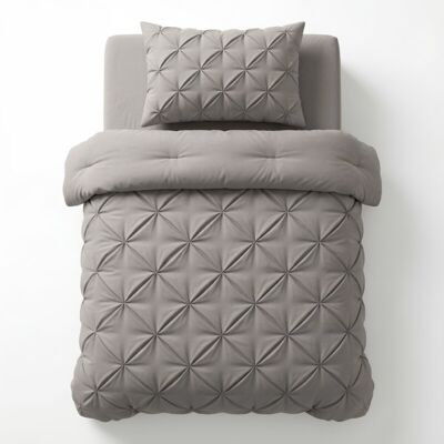 Sleeptime Lazy Dekbed Pintuck Taupe/Grijs 140 x 200 cm Taupe/Grijs Sleeptime Lazy Dekbed Pintuck Taupe/Grijs 140 x 200 cm Taupe/Grijs