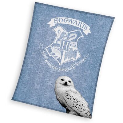Harry Potter Fleece deken Hedwig - 130 x 170 cm - Coral fleece Blauw Harry Potter Fleece deken Hedwig - 130 x 170 cm - Coral fleece Blauw