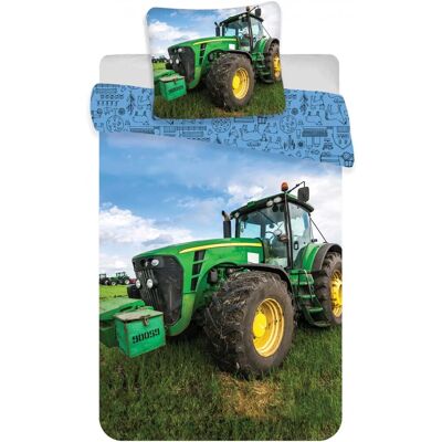 Sweet Home Dekbedovertrek Tractor Groen - 100 x 135 cm - 40 x 60 cm - Katoen Multicolor Sweet Home Dekbedovertrek Tractor Groen - 100 x 135 cm - 40 x 60 cm - Katoen Multicolor