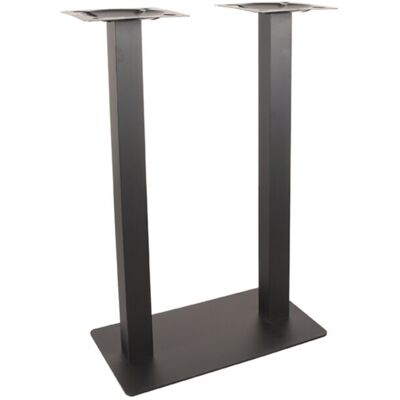 LABEL51 Bartafel Tafelpoot Dubbel - Zwart - Metaal - Dubbel - 108 cm Zwart LABEL51 Bartafel Tafelpoot Dubbel - Zwart - Metaal - Dubbel - 108 cm Zwart